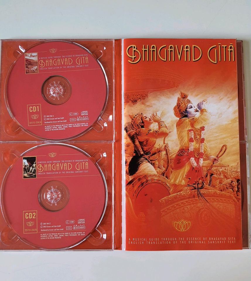 4 CD Box Bhagavad Gita Englisch Indien RARITÄT in Düsseldorf
