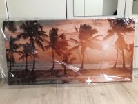 Leinwandbild Tropical Beach Strand Palmen Sonnenuntergang 100x50 Nordrhein-Westfalen - Dinslaken Vorschau