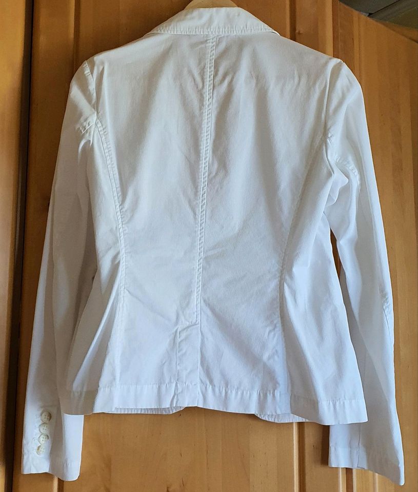 Esprit Blazer Jacke weiß Größe 36 Sommer Top Zustand in Drachselsried