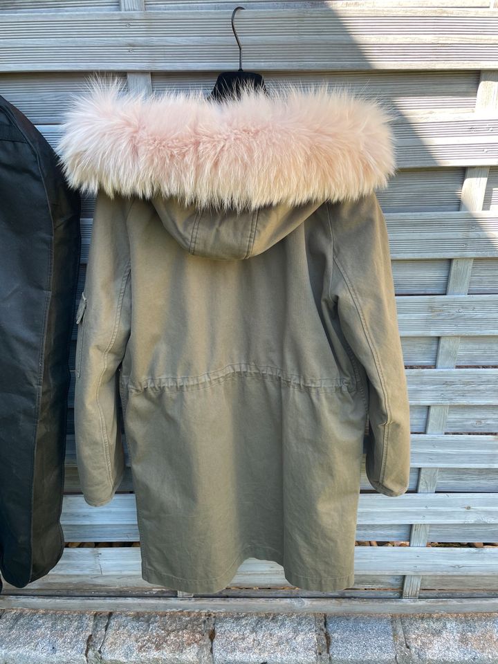 Yves Salomon Damen Pelz Parka Original Gr 40 in Stuttgart