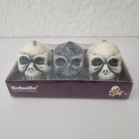 ✅ 3 Totenkopf Kerzen Skull Deko Party OVP ✅ Hessen - Lohra Vorschau