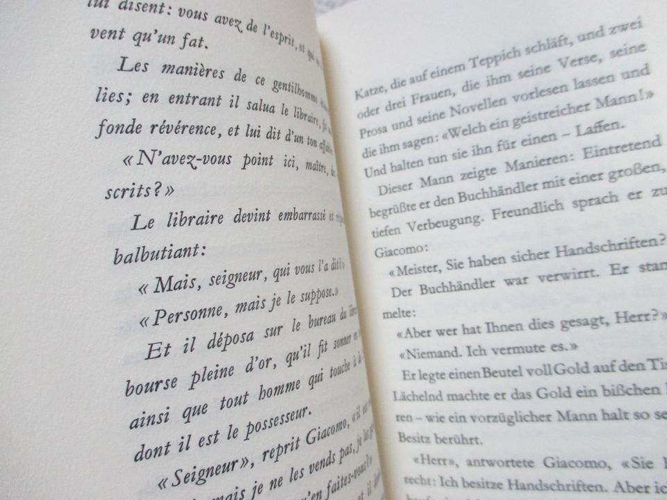 Bücherwahn; Gustave Flaubert; zweisprachig; in Olching