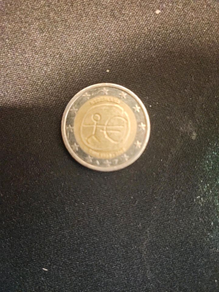2 Euro Münze Niederland Strichmännchen EMU 1999-2009 in Velten