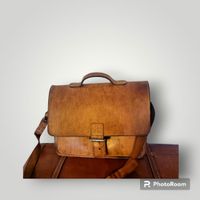 Briefcase Handwerker-Mini-Aktentasche braun Leder Handtasche Berlin - Mahlsdorf Vorschau