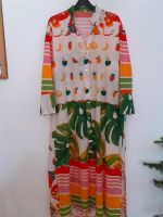 Leichtes Mantel / Kleid.Bunt .Früchte + Monstera. Neu Niedersachsen - Wennigsen Vorschau