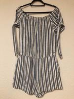 Jumpsuit Romper von H&M Streifen mit Taschen aus Leinen Viskose Baden-Württemberg - Albstadt Vorschau