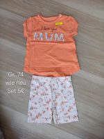 Sommer Set Hose Tshirt 74 Topomini orange Bayern - Bad Neustadt a.d. Saale Vorschau