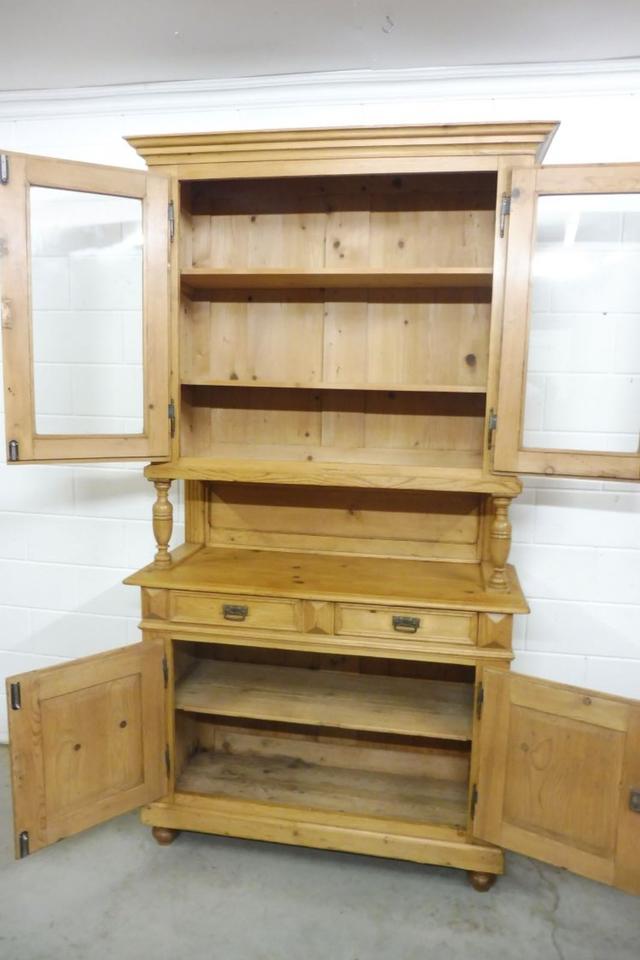 Antiker Buffetschrank Küchenschrank Vitrine Weichholz um 1880 in Nordhorn