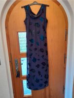elegantes Kleid mit farbigem Ausbrenner dunkelblau Gr. 38 Sachsen - Treuen Vorschau