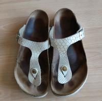 birkenstock Gizeh Pantoletten Sandalen 38 echt Leder top Saarland - Bous Vorschau