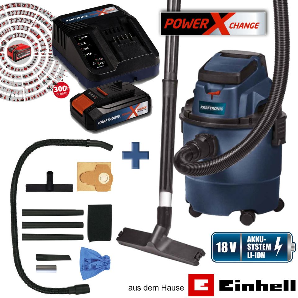 Kraftronic Einhell  KT-NT 15 Li Kit Akku-Nass-Trockensauger NEU in Herzebrock-Clarholz