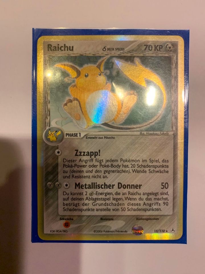 Pokemon Karte Raichu Holo Reverse 15/110 EX Delta Species Deutsch in Wörth a. Main