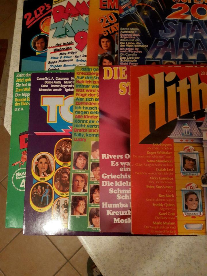 9 Schallplatten LP Vinyl Schlager der 70er, 80er? u.90er Jahre in Mölln