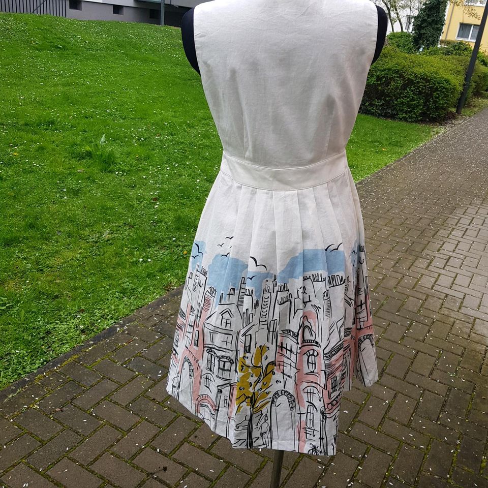 Boden damen megaleichtes Kleid gr.40 weiß-bunt neu,100% Baumwolle in Frankfurt am Main