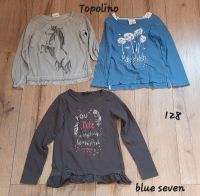 Langarmshirts Mädchen 128 Topolino blue seven Niedersachsen - Neuschoo Vorschau