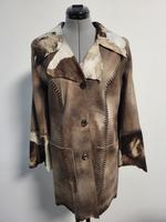 Leichter Leder Mantel von Just Cavalli Neu Gr. 40 Länge ca. 85cm Bayern - Sachsen bei Ansbach Vorschau
