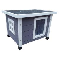 Pet Outdoor Katzenhaus XL 68,5x54x51,5 cm Holz Grau und Weiß Bayern - Bad Kissingen Vorschau