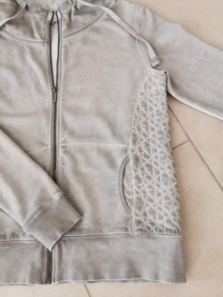 Sweatjacke mit Kapuze grau Opus Gr. 36/S/M Reißverschluß in Hirschaid