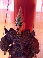 Marionette Bali Indonesien Java Tempeltänzerin Gold vintage Burma München - Bogenhausen Vorschau