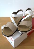 Rieker Sommer Sandalen Beige Keil Klettverschluss Weiß 39 NEU München - Pasing-Obermenzing Vorschau
