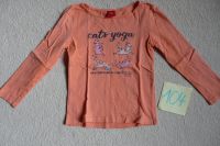 Langarmshirt orange Katzen Glitzer S.Oliver Gr 104/110 Nordrhein-Westfalen - Eschweiler Vorschau