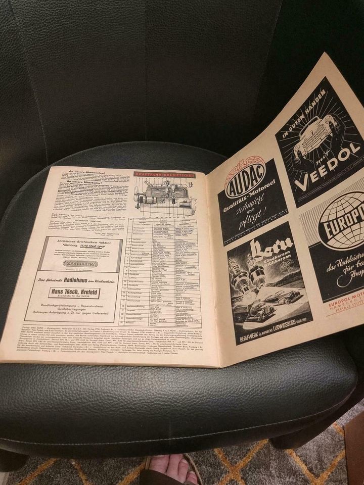 Das Auto, Mai/Juni 1947, Fach-Zeitschrift in Bornheim