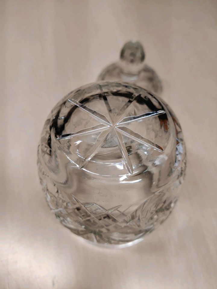 Kristallglas Zuckerdose in Moers