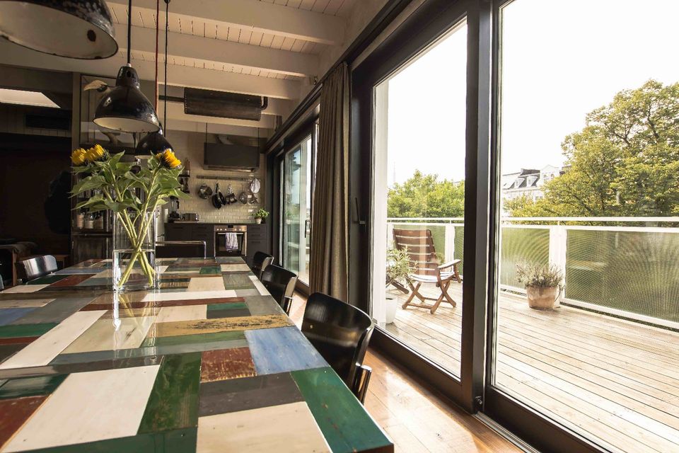 Designer Penthouse im „Rough Luxe“ Stil Harvestehude ca. 187 m2 (138 m2 + 49 m2 Gästewohnung) in Hamburg