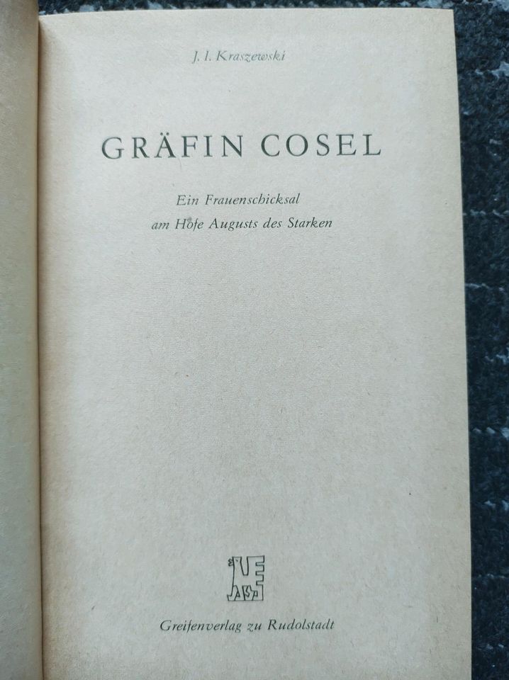 Gräfin Cosel, Historischer Roman, Kraszewski in Marl