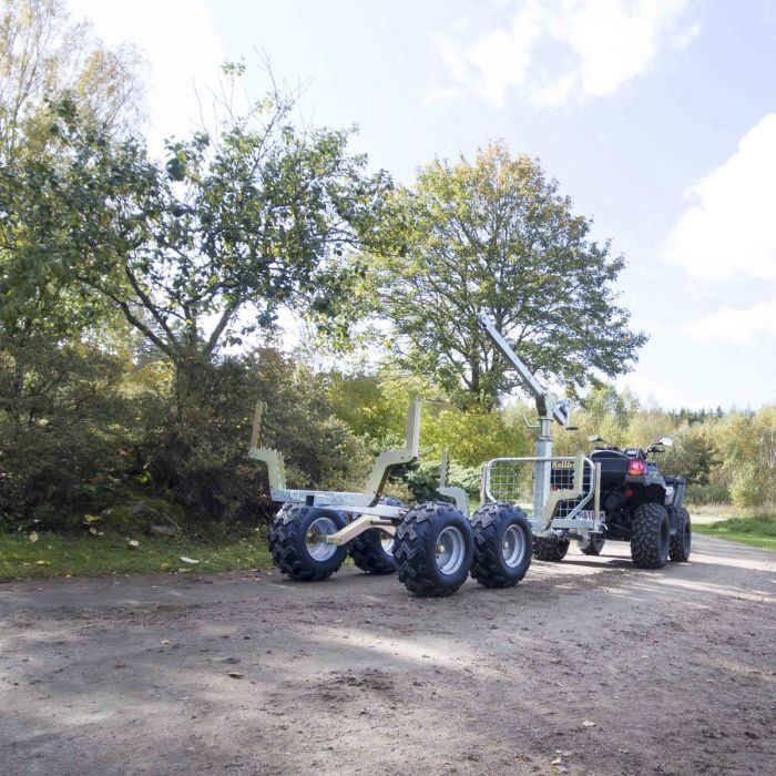 Anhänger Quad ATV Kipperanhänger 700 Kg Rasentraktor mit Seilkran in Görlitz