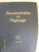 Bauvorschriften für Flugzeuge (BVF) von 1928 Berlin - Pankow Vorschau
