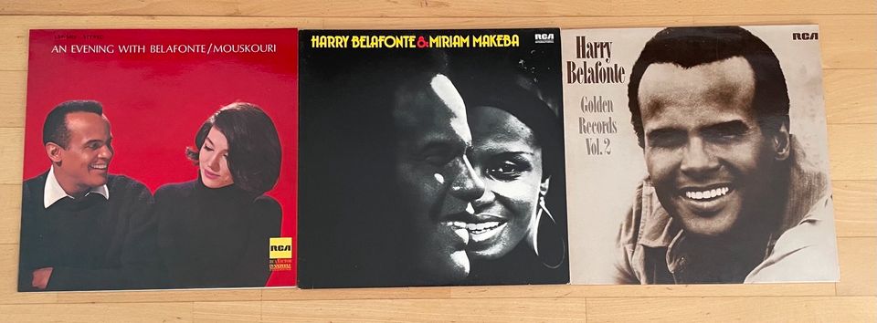 Drei Schallplatten Harry Belafonte in Hamburg