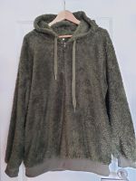 Plüsch Hoodie, Damen, olivgrün, Gr. L, sehr kuschelig TOP Kiel - Russee-Hammer Vorschau