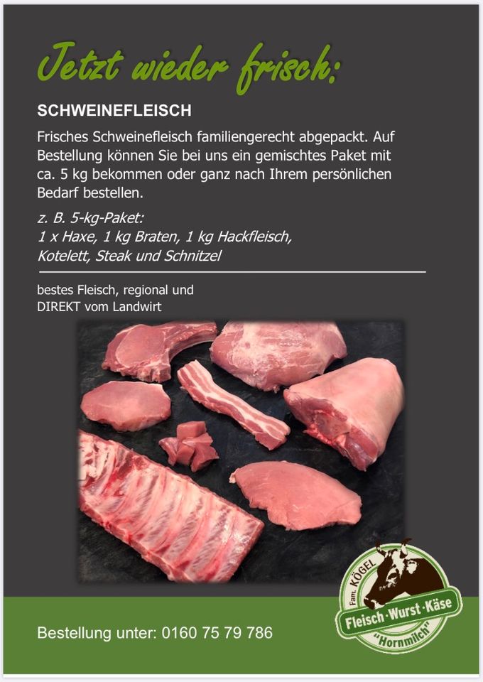 Schweinefleisch Schwein in Immenstadt