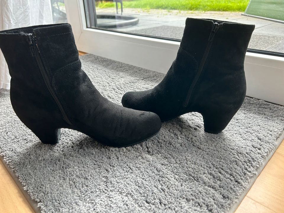 Stiefeletten Högl schwarz Nubukleder Größe 38 in Bonn