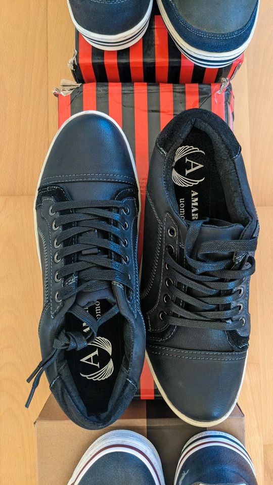 NEU Wrangler Canvas Schuhe blau Sport Sneakers USA shoes Unisex in Monheim am Rhein