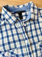 MANGO Bluse blauweiß kariert Gr L luftig Rheinland-Pfalz - Mainz Vorschau