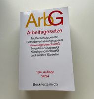 Arbeitsgesetze 104. Auflage (dtv Beck) Baden-Württemberg - Tübingen Vorschau