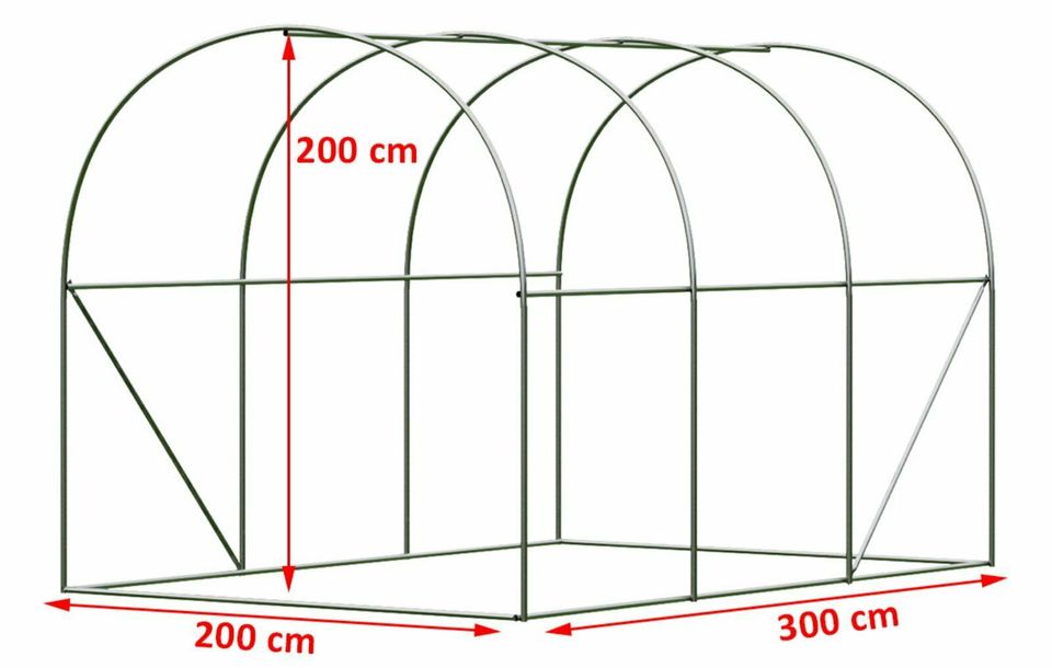 XXL 3x8m 3x10m 3x6m Gewächshaus Folienzelt Tomatenhaus PREMIUM - AKTON !!!! in Berlin