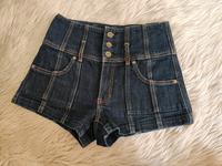 Jeans Shorts Abercrombie highwaist 26 dunkelblau Brandenburg - Eberswalde Vorschau