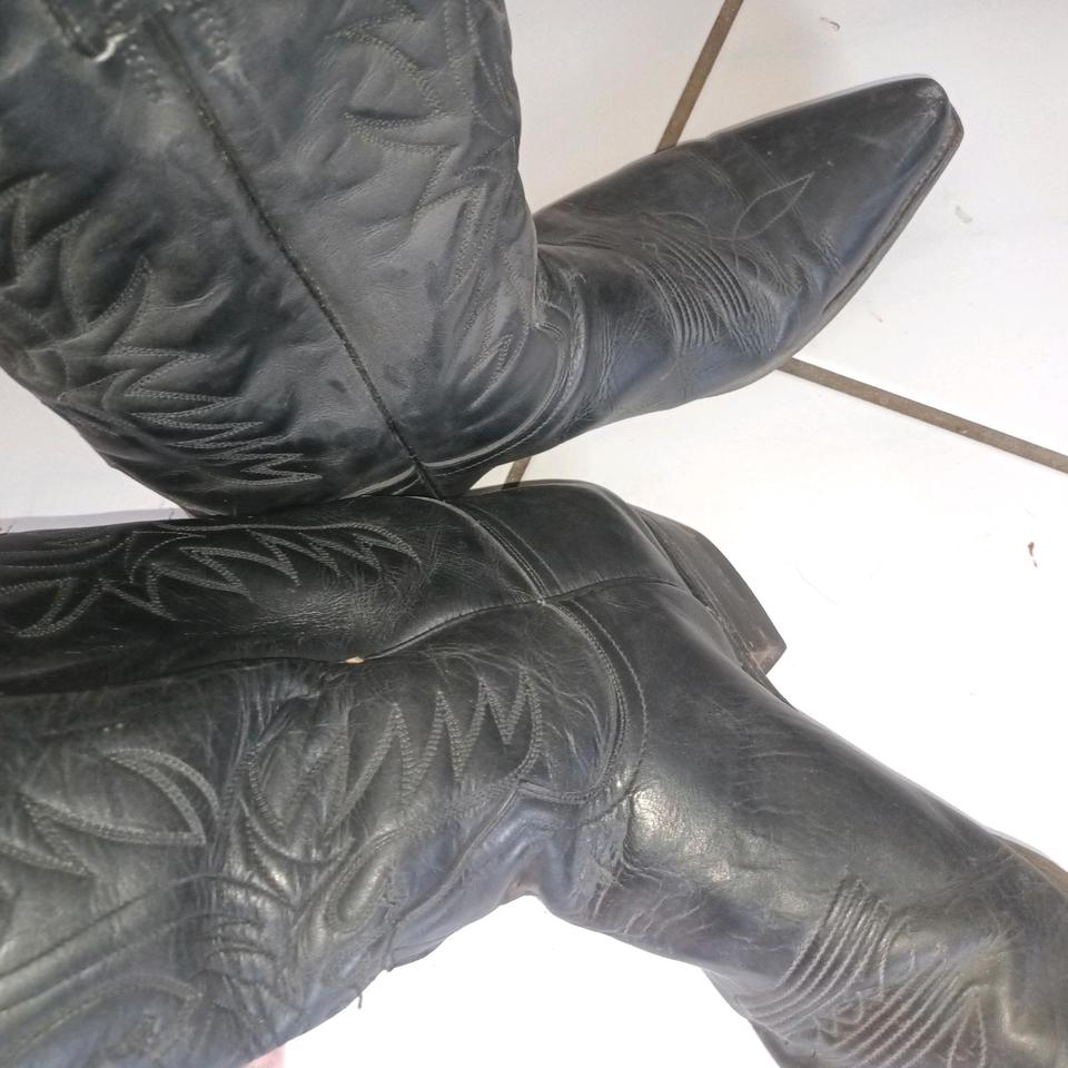 Leder Western Cowboy Biker Stiefel Boots Größe 48 Männer in Burgthann 