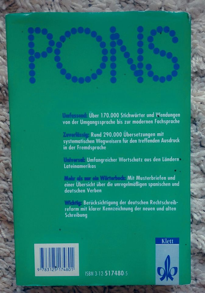 Pons Wörterbuch Spanisch-Deutsch-Spanisch in Berlin