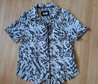 Canda Bluse 44 46 braun weiß Leo Animal Print Kurzarm Sommer Schleswig-Holstein - Bargteheide Vorschau