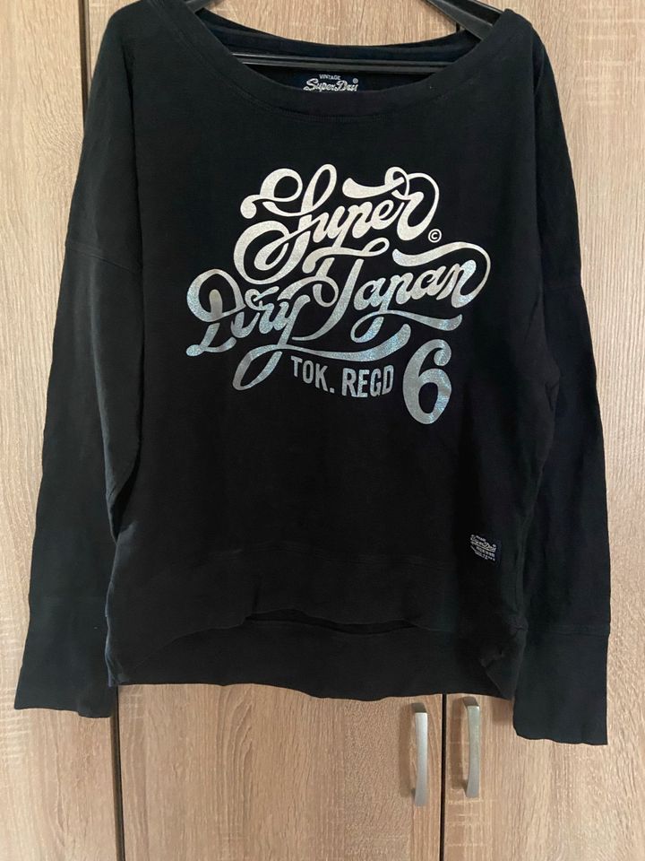 Superdry Pullover Sweatshirt Gr: M  Schwarz in Tuntenhausen