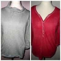 Cecil M rot & graues Shirt leichter Pullover 3/4 Arm Bluse Bayern - Neumarkt i.d.OPf. Vorschau