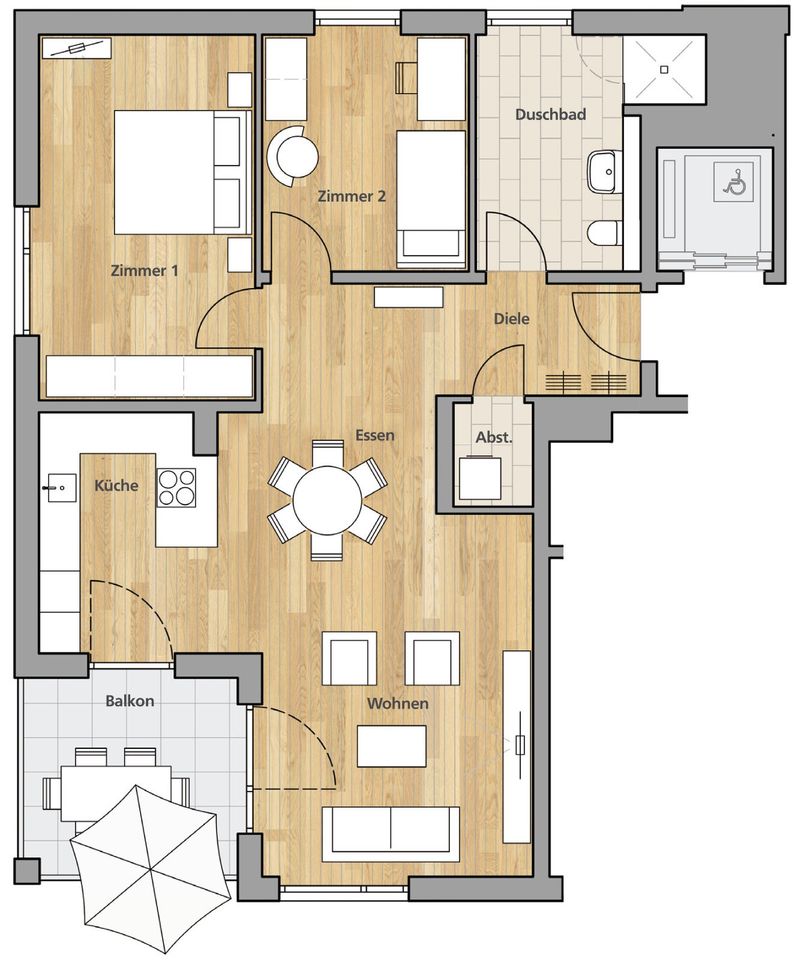 Top: Schöne 3 Zimmer-Wohnung in Achern BF5 4.04 in Achern