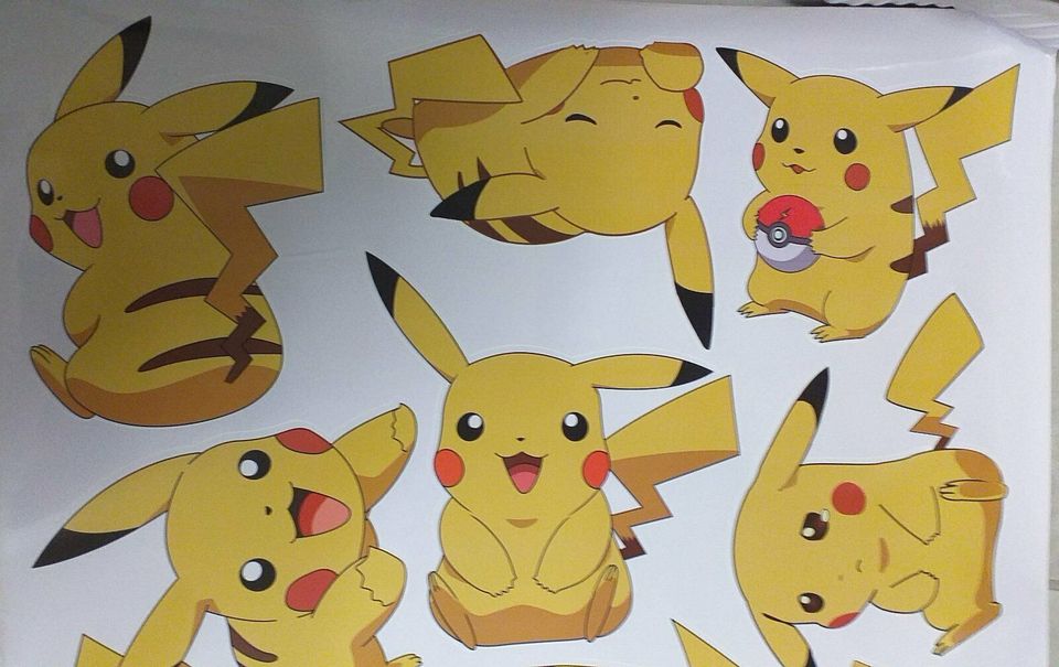 art-decal - Wandtattoo Pokemon Pikachu Aufkleber