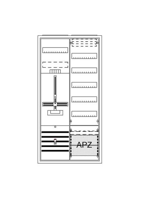 ABB Striebel Schaltschrank DA27BB komplett AP Dreipunkt A27 in Verl