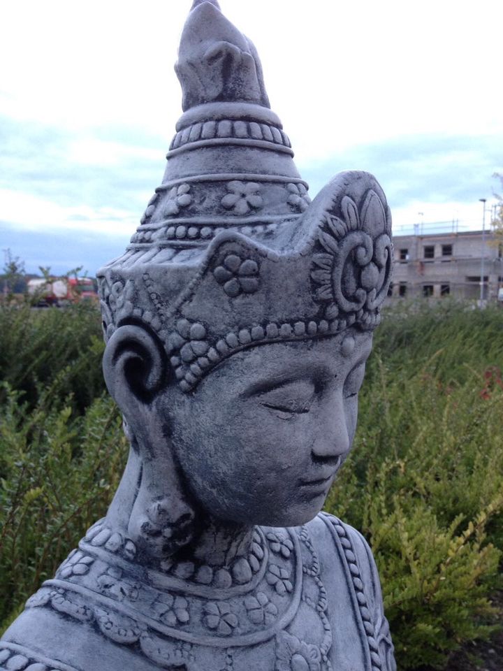 ‼️Buddha 80kg Tempelwächter Teich Feng Shui Brunnen Steinfigur‼️ in Goch