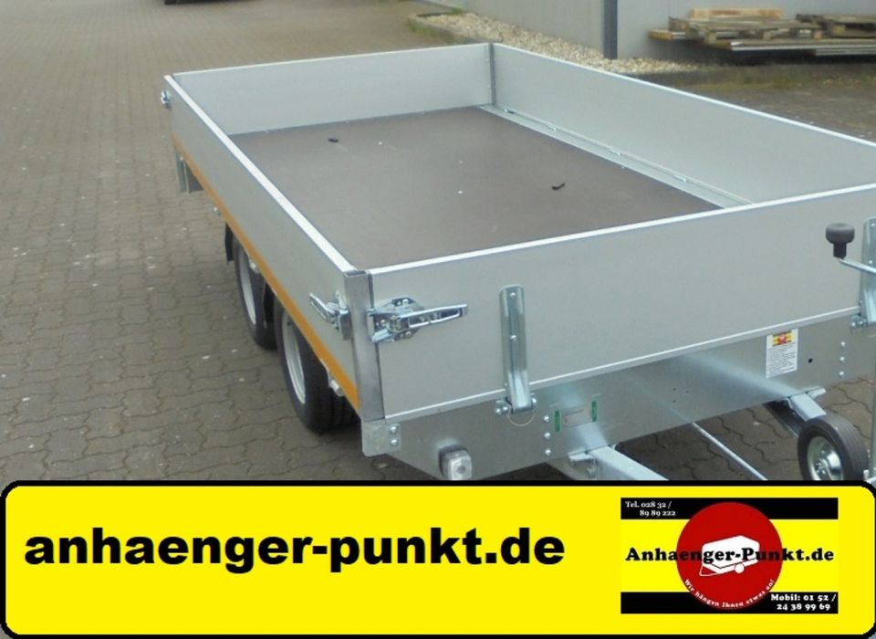 PKW PROFI Anhänger 3 m TIEFFAHRWERK LH 56 cm 2000kg 2,0t TANDEM in Rheinberg